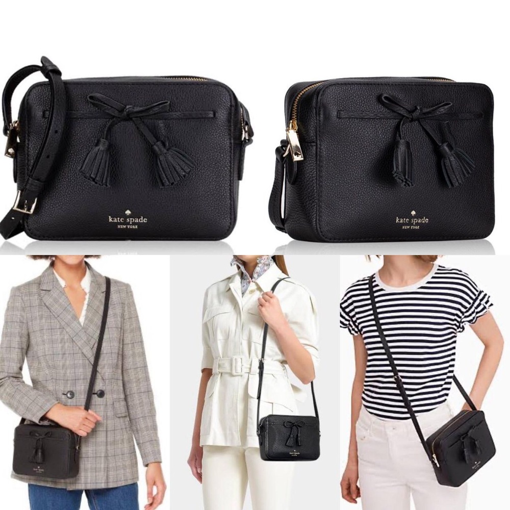 Kate Spade Black Hayes Camera Crossbody Bag